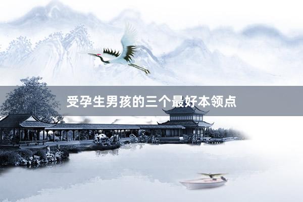 受孕生男孩的三个最好本领点